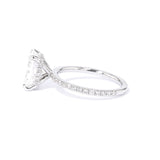1.6mm Stephanie Radiant Engagement Rings Princess Bride Diamonds 