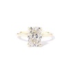 1.6mm Stephanie Radiant High Polish Engagement Rings Princess Bride Diamonds 3 14K Yellow Gold 