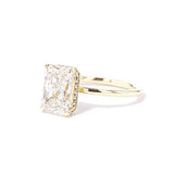 1.6mm Stephanie Radiant High Polish Engagement Rings Princess Bride Diamonds 