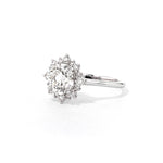 1.8mm Duchess Round Engagement Rings Princess Bride Diamonds 