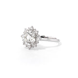 1.8mm Duchess Round Engagement Rings Princess Bride Diamonds 