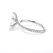 1.8mm Juliette Marquise Engagement Rings Princess Bride Diamonds 