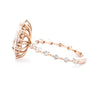 1.8mm Kaia Pear Engagement Rings Princess Bride Diamonds 