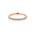 1.8mm Pavé Diamond Ring Ring Princess Bride Diamonds 3 14K Rose Gold 