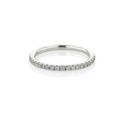 1.8mm Pavé Diamond Ring Ring Princess Bride Diamonds 3 14K White Gold 