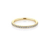 1.8mm Pavé Diamond Ring Ring Princess Bride Diamonds 3 14K Yellow Gold 