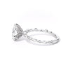 1.8mm Ren Round 6 Prongs Engagement Rings Princess Bride Diamonds 