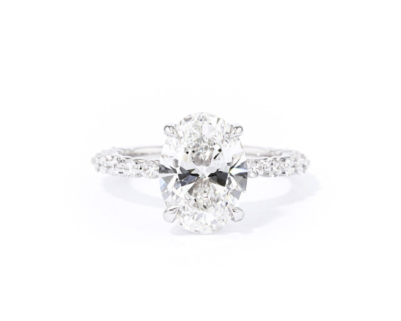 1.8mm Sabrina Oval Engagement Rings Princess Bride Diamonds 