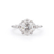 1.8mm Sarah Oval Engagement Rings Princess Bride Diamonds 
