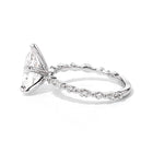 1.8mm Tori Pear Engagement Rings Princess Bride Diamonds 