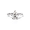 1.8mm Tori Pear Engagement Rings Princess Bride Diamonds 
