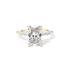 1.8mm Tori Radiant Engagement Rings Princess Bride Diamonds 3 14K Yellow Gold 