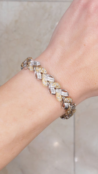 2-Tone Diamond Heart Bracelet Bracelets Princess Bride Diamonds 