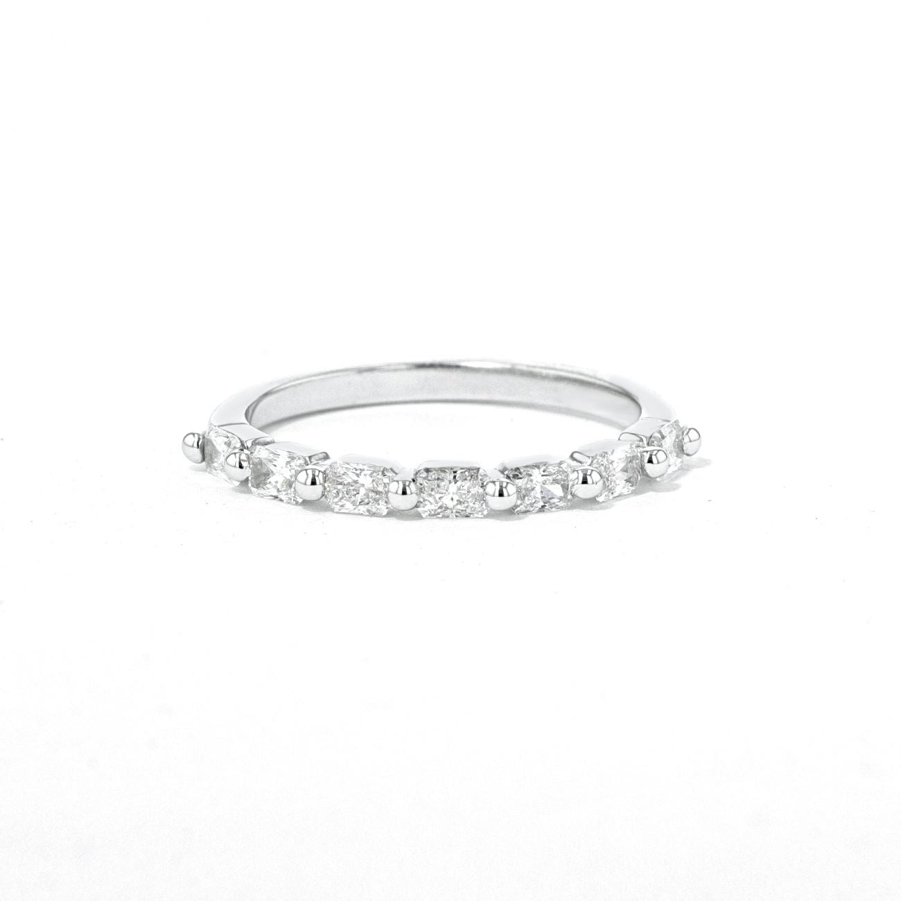 2.0mm East West Radiant Floating Diamond Ring Rings Princess Bride Diamonds 