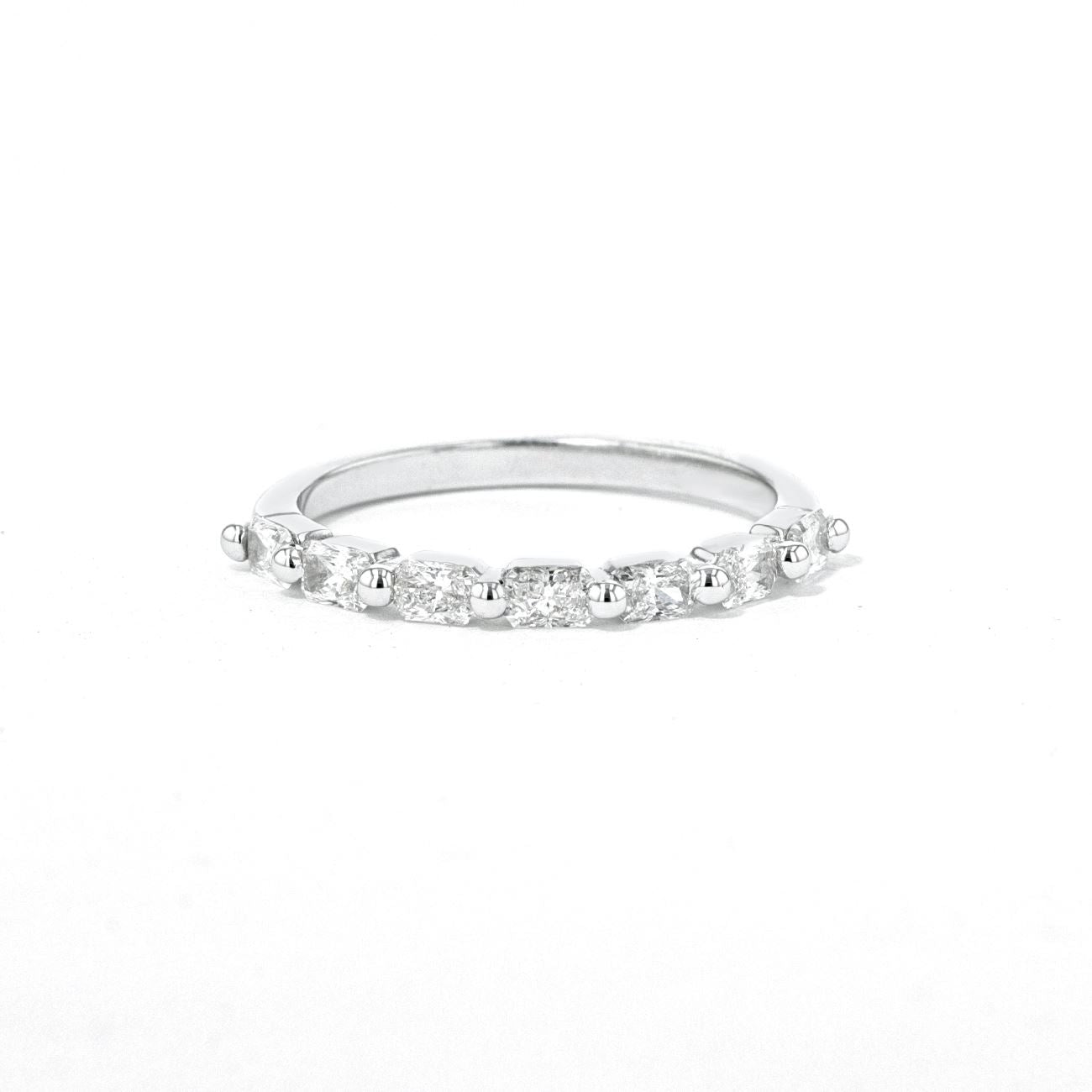 2.0mm East West Radiant Floating Diamond Ring Rings Princess Bride Diamonds 