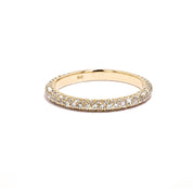 2.2mm Christina 3D Pavé Diamond Ring - PBD Rings