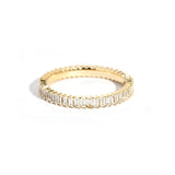 2.6mm Mini Baguette Diamond Ring