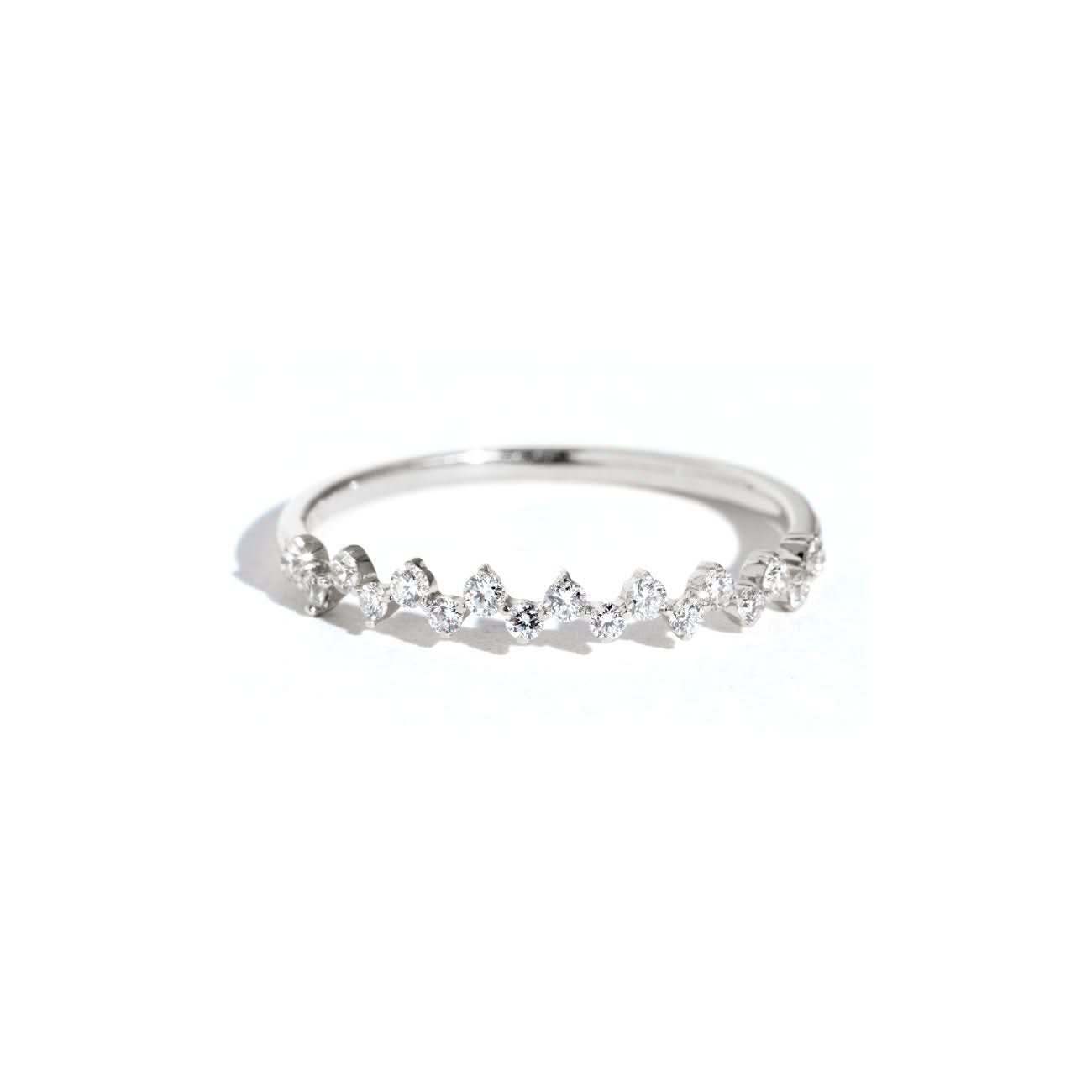 2.6mm Offset Round Diamond Ring - PBD Rings