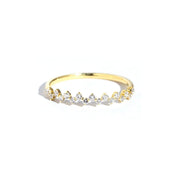 2.6mm Offset Round Diamond Ring - PBD Rings
