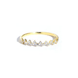 2.6mm Offset Round Diamond Ring