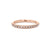 2mm Pavé Diamond Ring Ring Princess Bride Diamonds 3 14K Rose Gold 