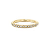 2mm Pavé Diamond Ring Ring Princess Bride Diamonds 3 14K Yellow Gold 