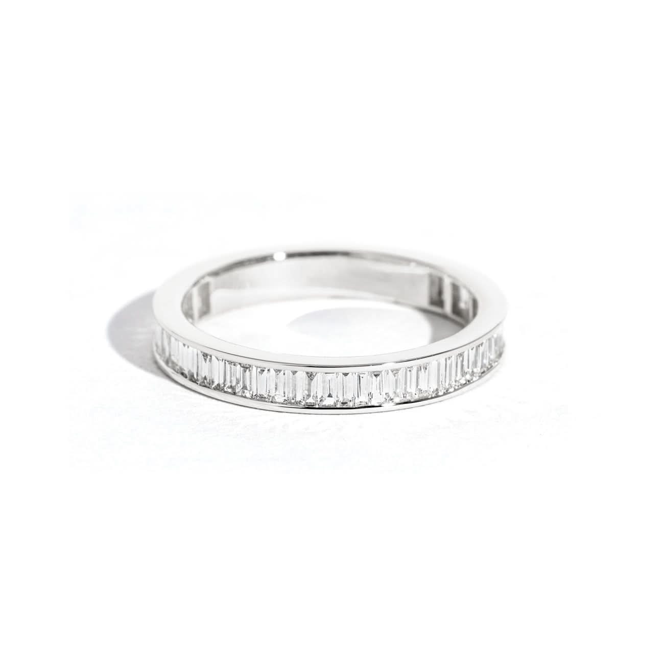 3.0mm Channel Baguette Diamond Ring - PBD Rings