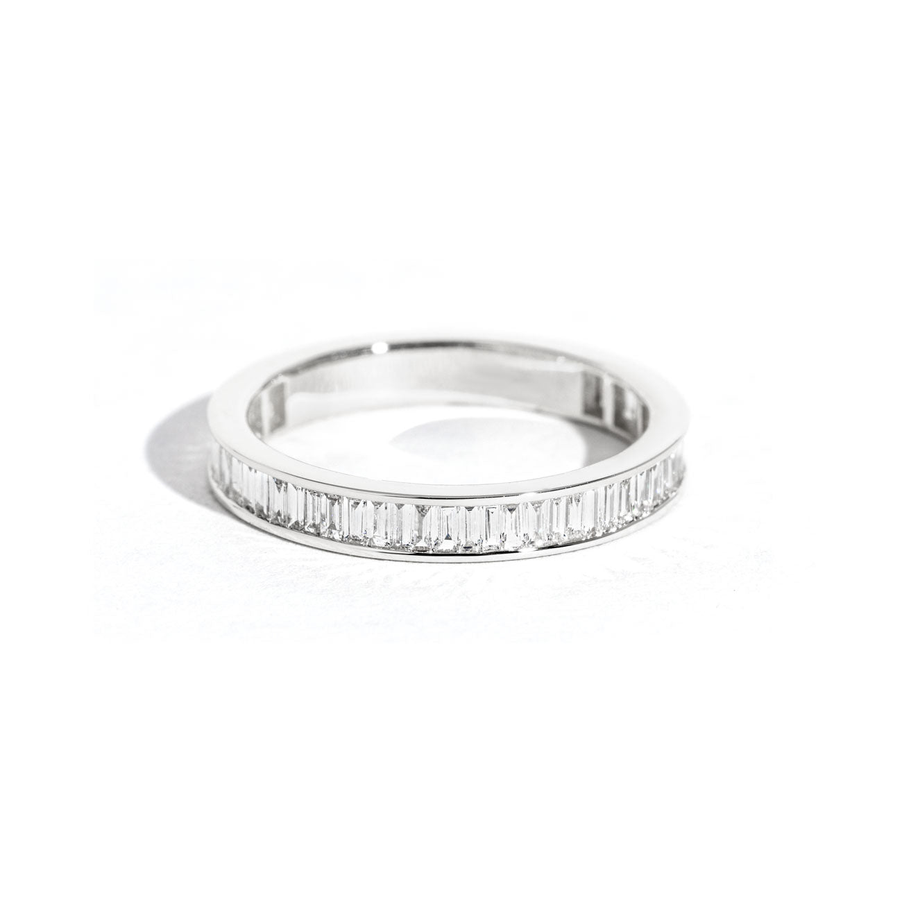 3.0mm Channel Baguette Diamond Ring
