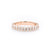 3.0mm Mini Oval Diamond Ring Ring Princess Bride Diamonds 3 14K Rose Gold 