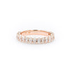 3.0mm Mini Oval Diamond Ring Ring Princess Bride Diamonds 3 14K Rose Gold 