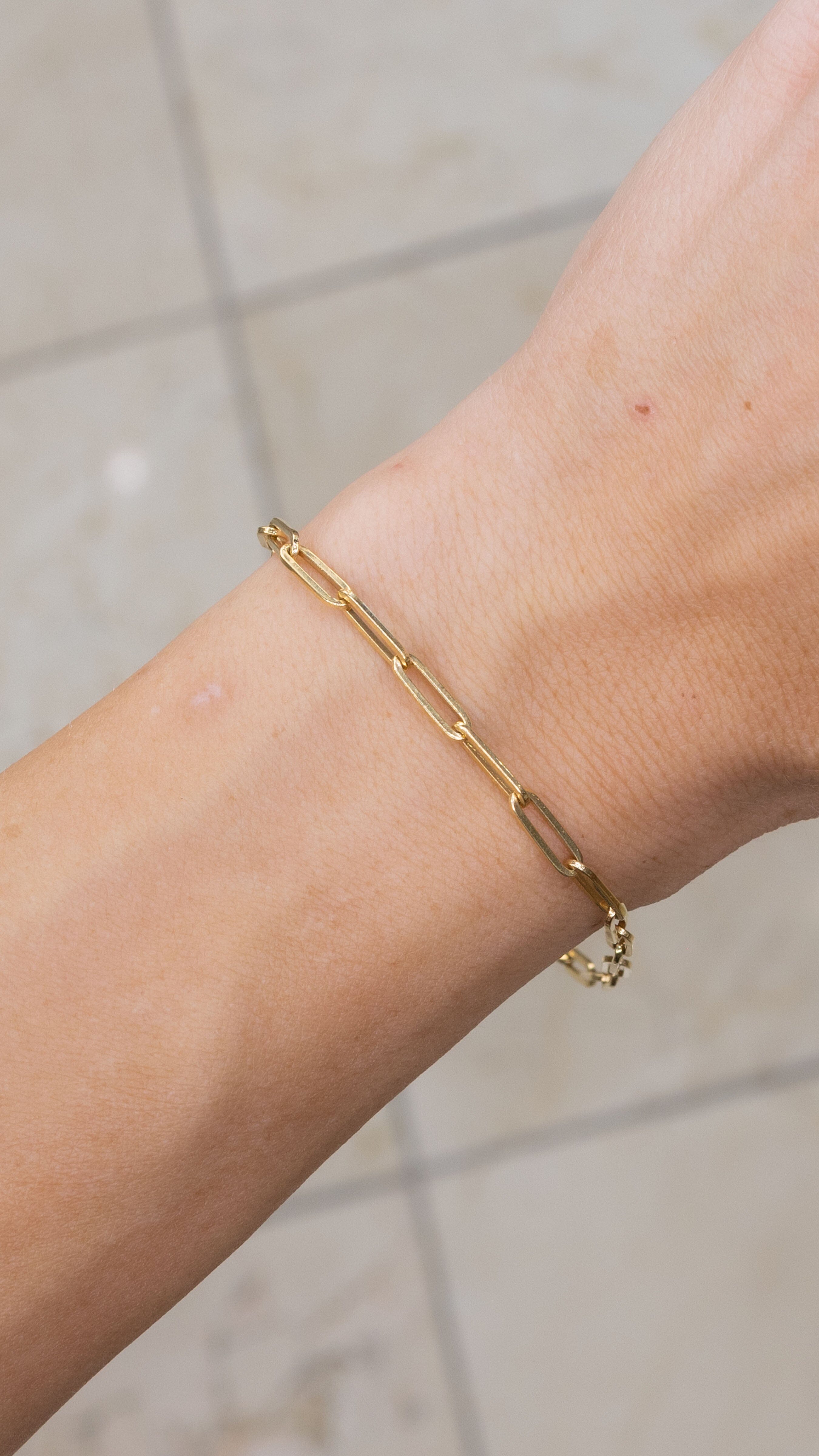 Paperclip Chain Bracelet Set 3pc - A New Day™ Gold