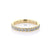 3mm Juliette Pavé Diamond Ring Ring Princess Bride Diamonds 3 14K Yellow Gold 