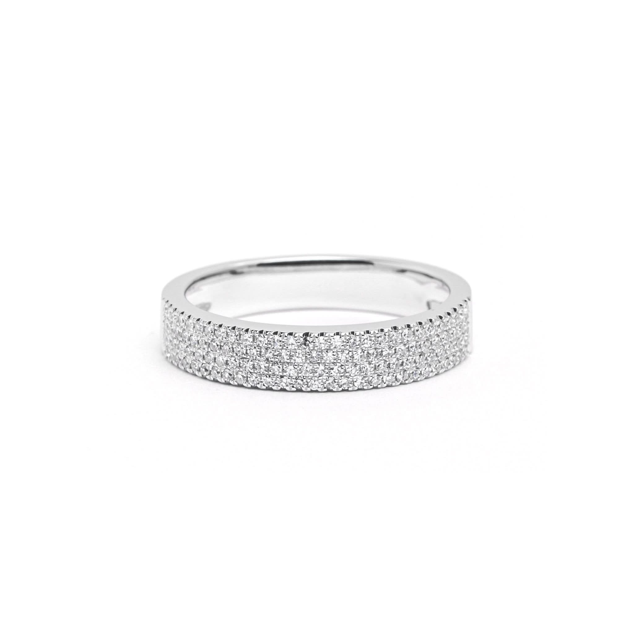 4.0mm Four Row Pavé Ring - PBD Rings