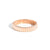 4.0mm Gold Bandolier Ring Rings Princess Bride Diamonds 3 14K Rose Gold 