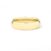 6.0mm Comfort Fit High Polish Band Rings Princess Bride Diamonds 6 14K Yellow Gold 