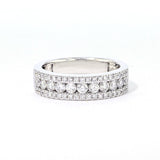 6.0mm Pavé and Channel Diamond Band Rings Princess Bride Diamonds 
