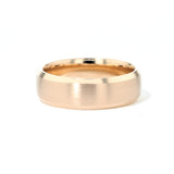 7.0mm Satin and Bevel Edge Band Rings Princess Bride Diamonds 