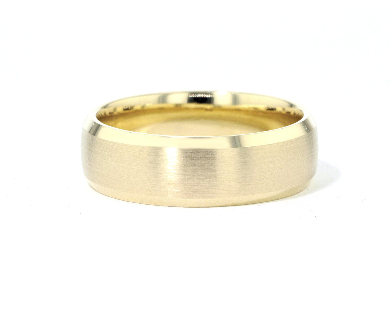 7.0mm Satin and Bevel Edge Band Rings Princess Bride Diamonds 