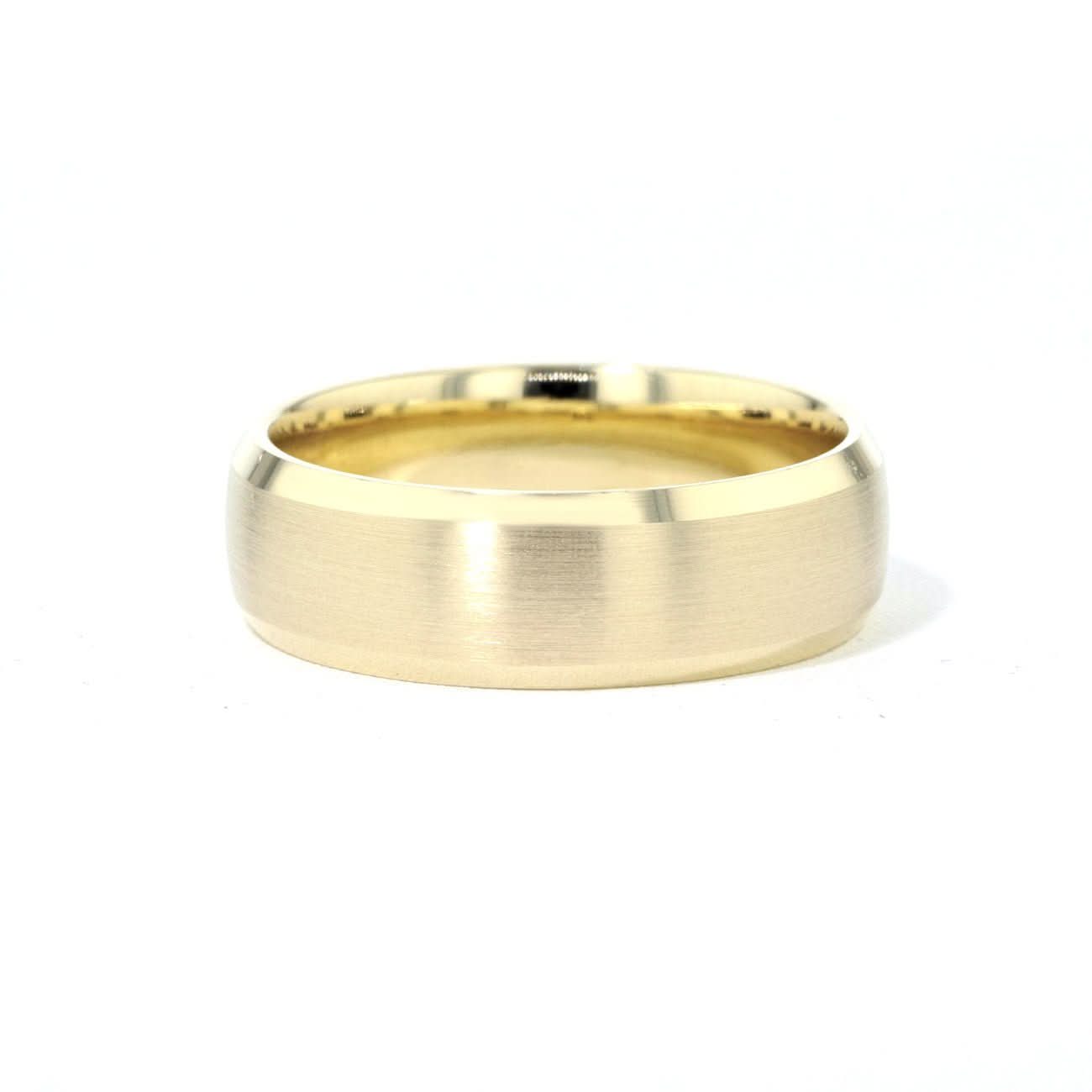 7.0mm Satin and Bevel Edge Band - PBD Rings
