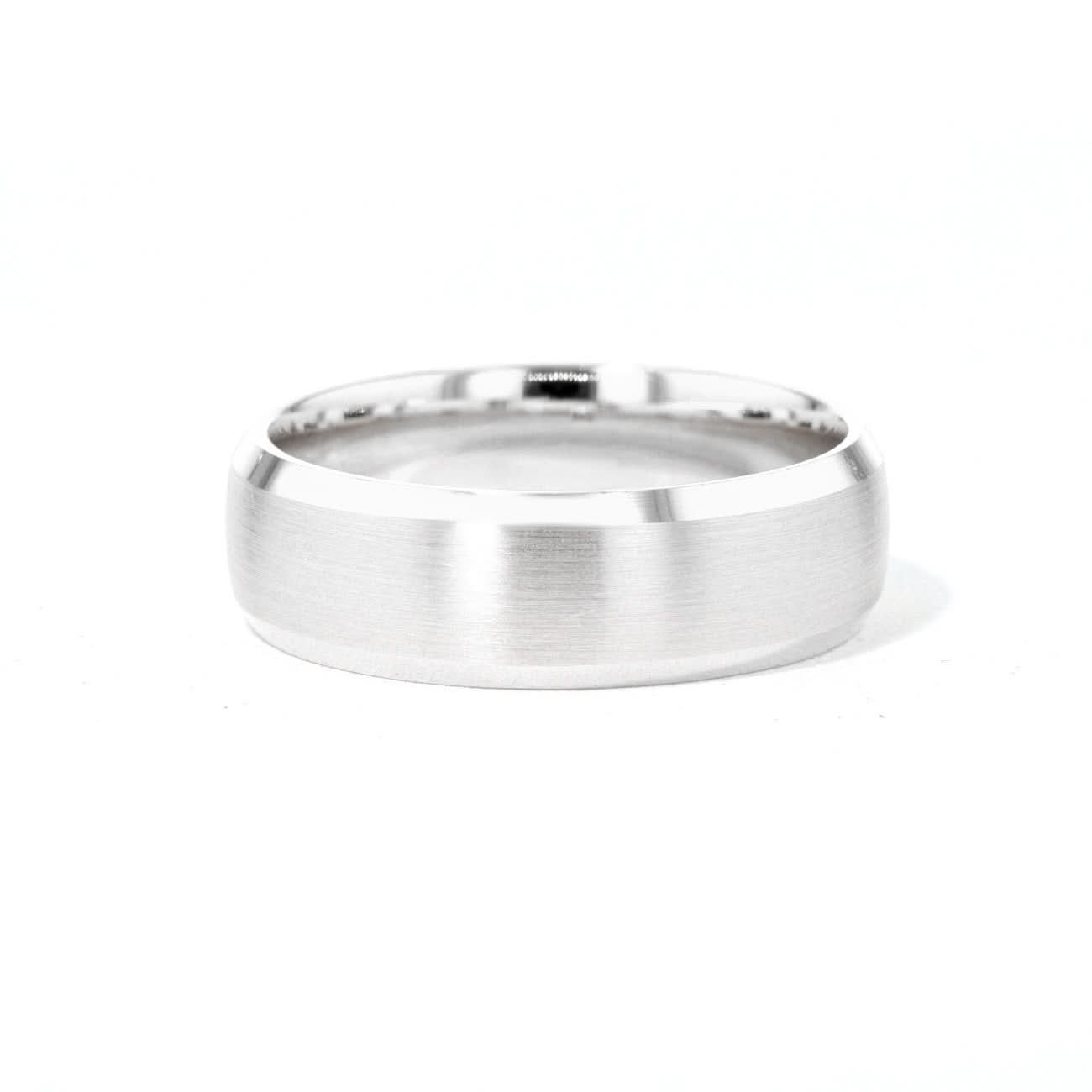 7.0mm Satin and Bevel Edge Band - PBD Rings