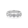Alexis 5-Stone Halo Diamond Ring Ring Princess Bride Diamonds 3 14K White Gold 