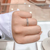 Baguette and Pavé Diamond Ring Ring Princess Bride Diamonds 