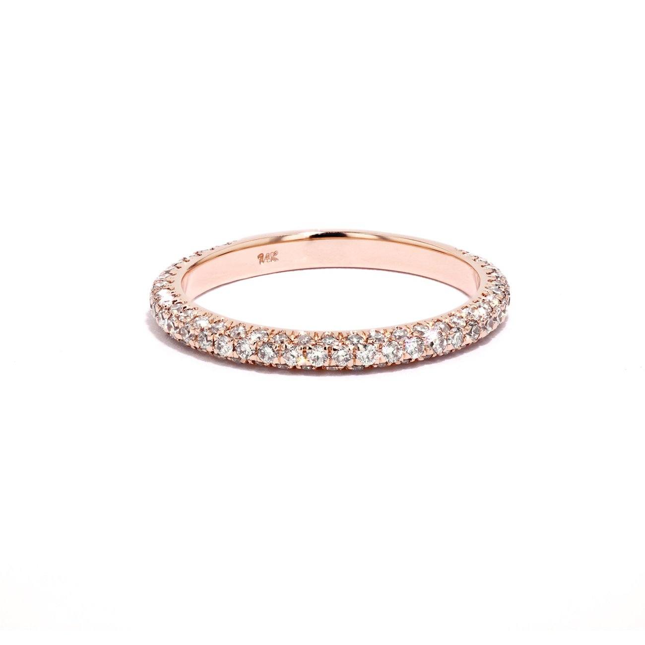 Christina Diamond Diamond Ring Ring Princess Bride Diamonds 3 14K Rose Gold 