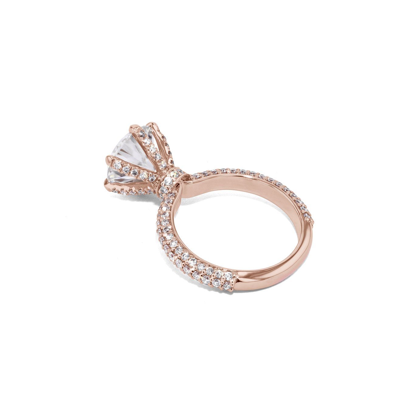 Crystal Round Engagement Rings Princess Bride Diamonds 