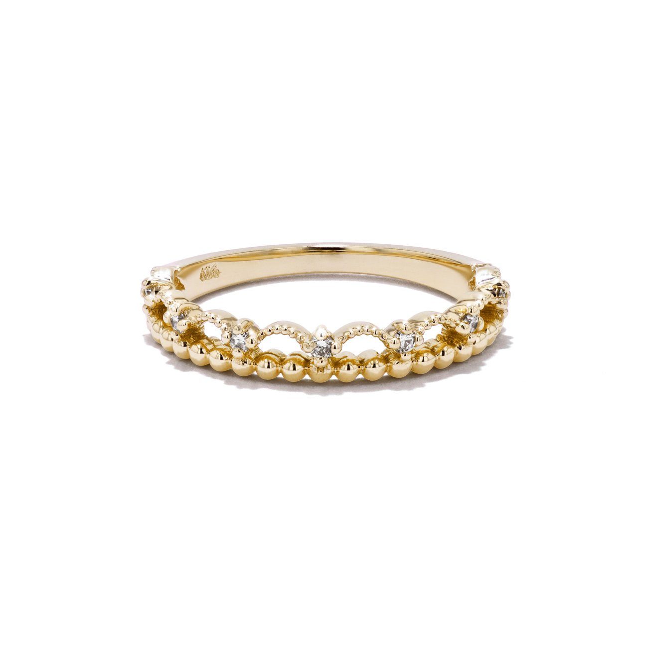 Diamond Lace Ring Ring Princess Bride Diamonds 3 14K Yellow Gold 