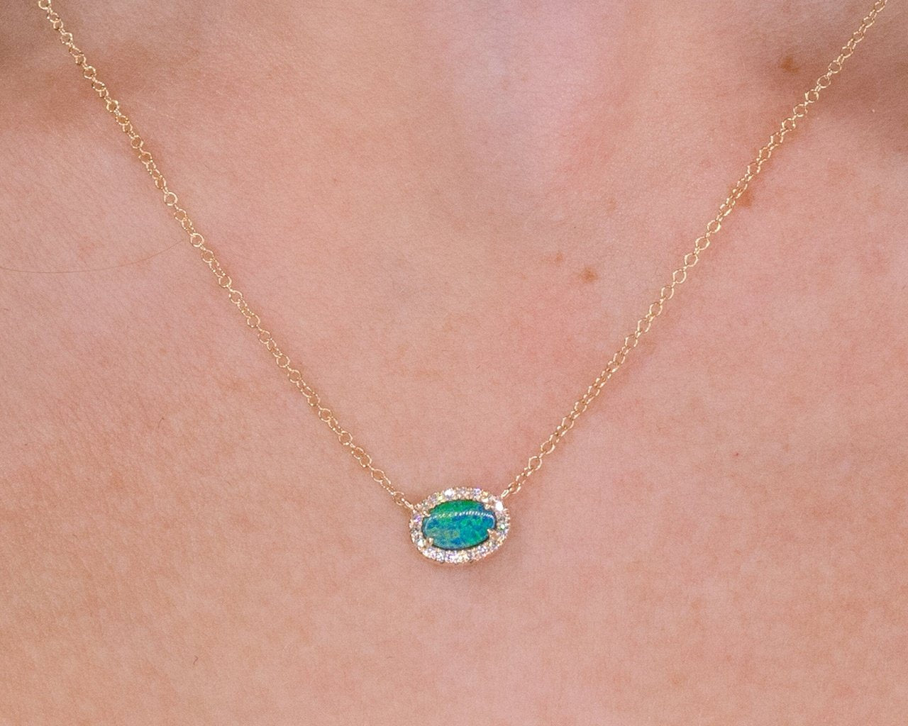 East West Opal Oval Necklace Necklaces Princess Bride Diamonds 