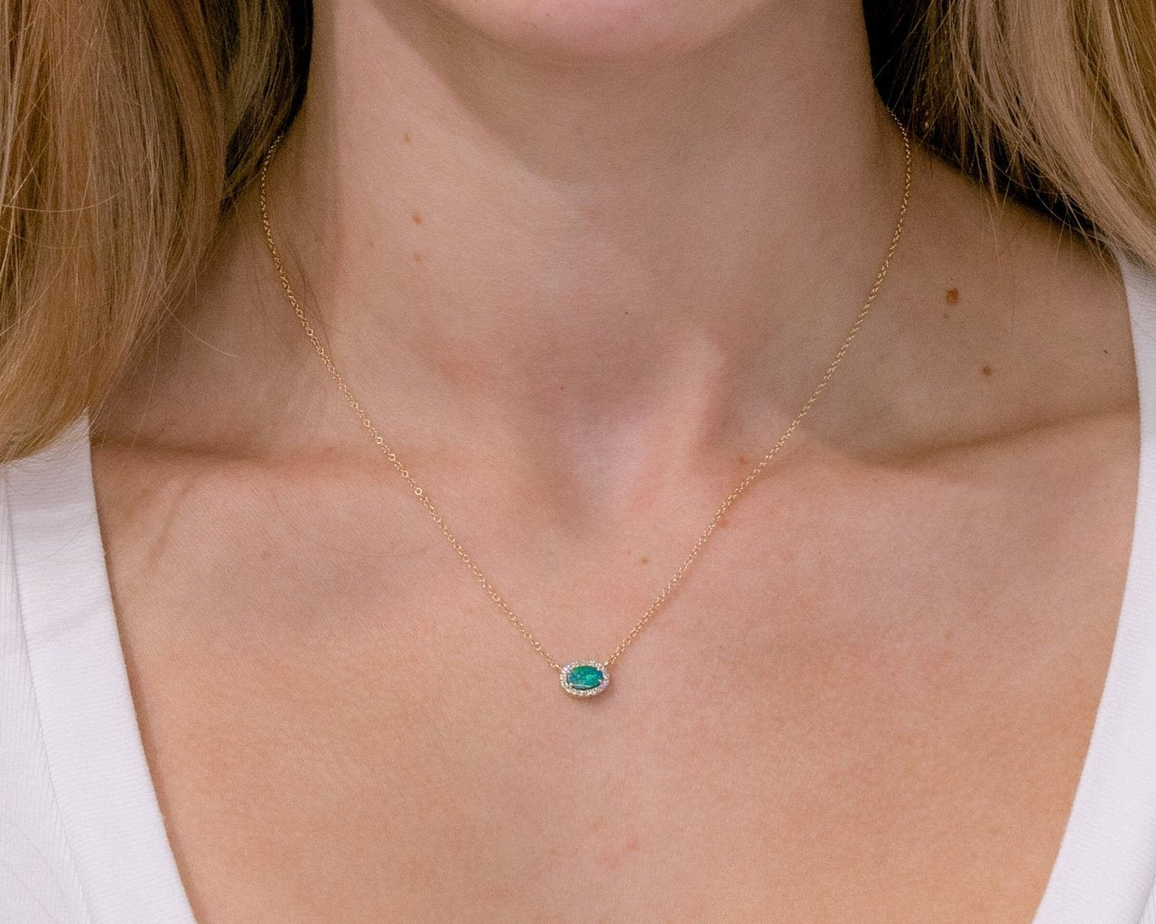 East West Opal Oval Necklace Necklaces Princess Bride Diamonds 