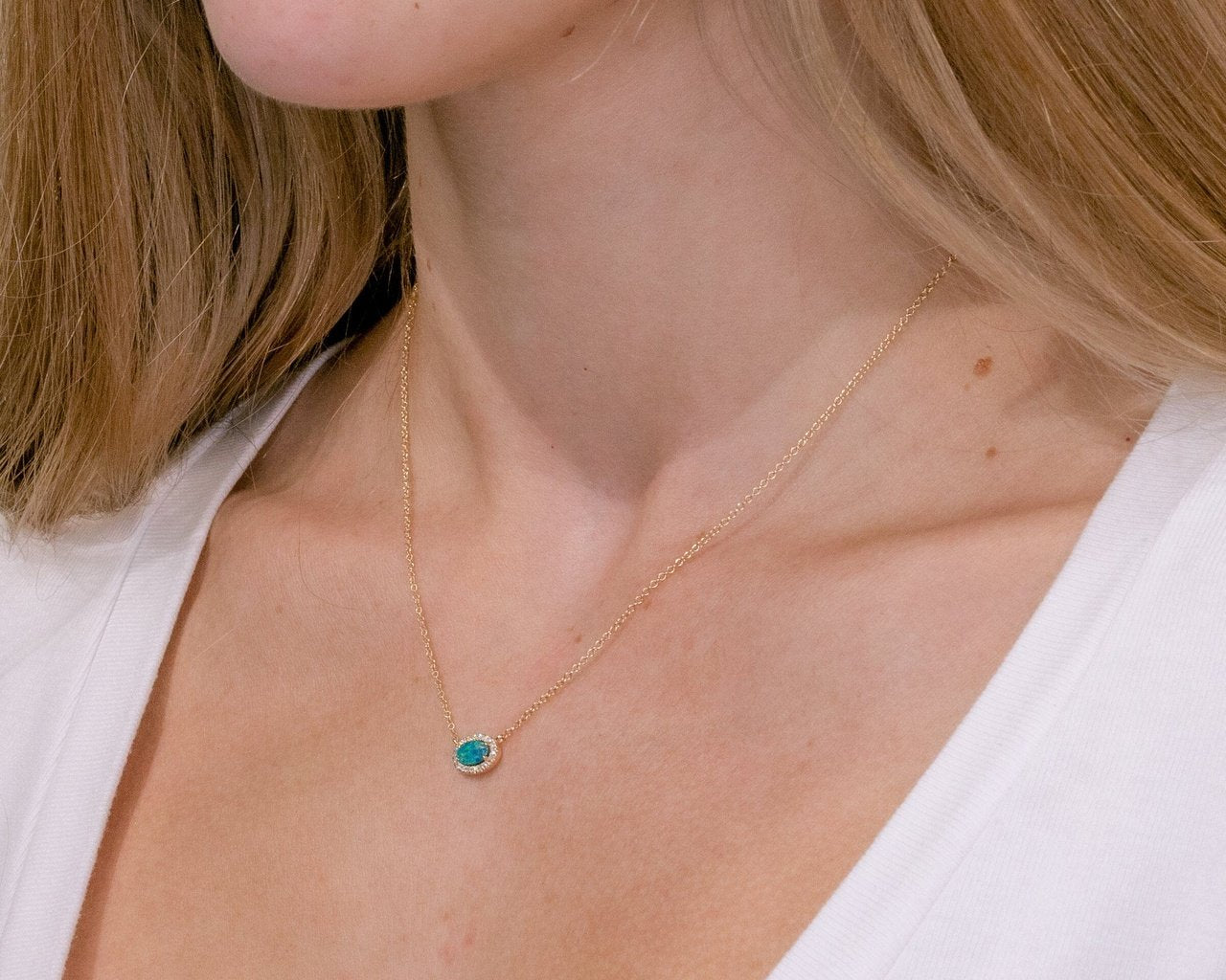 East West Opal Oval Necklace Necklaces Princess Bride Diamonds 