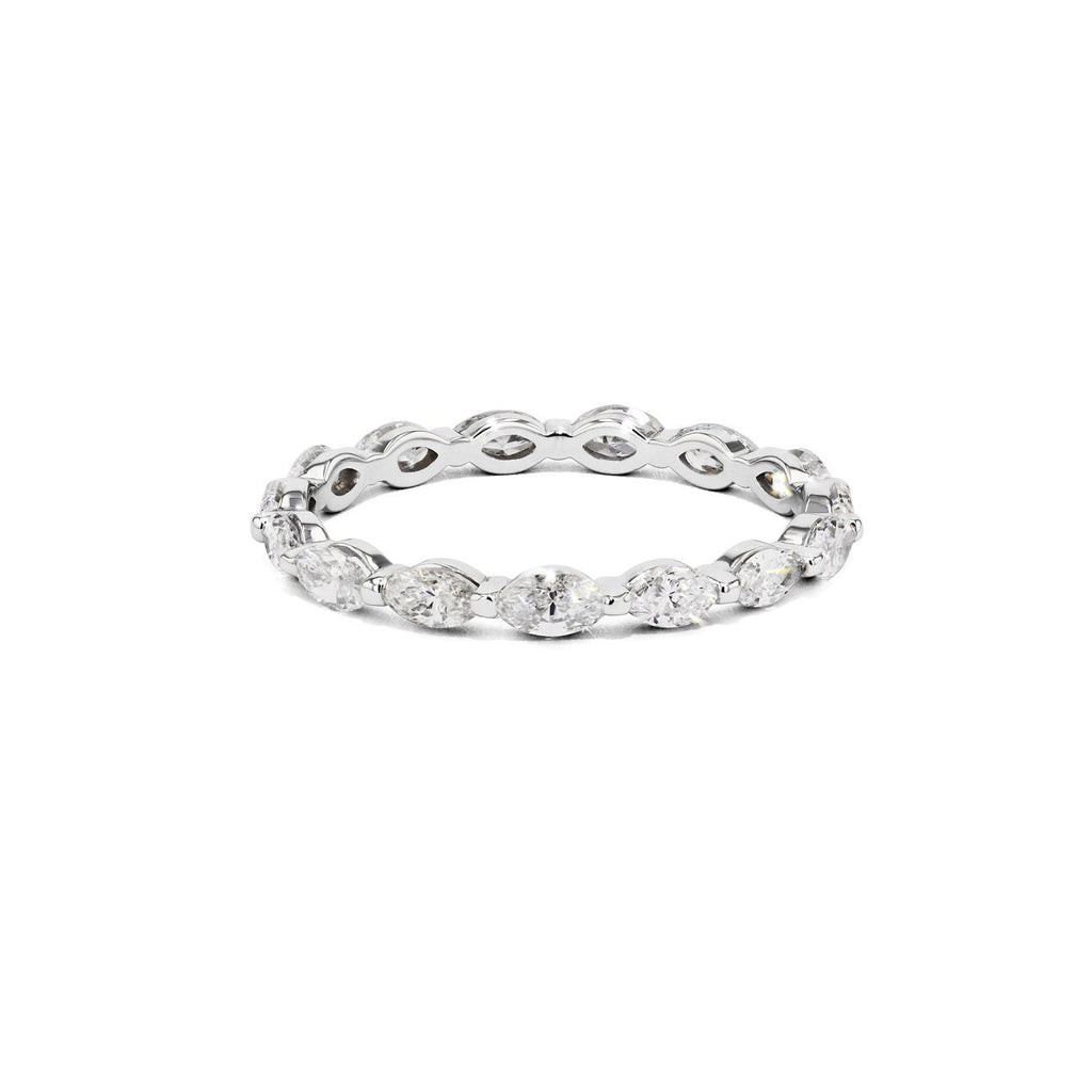 Floating Marquise Diamond Eternity Ring Ring Princess Bride Diamonds 