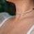 Four Row Diamonds Pavé Choker Necklaces Princess Bride Diamonds 